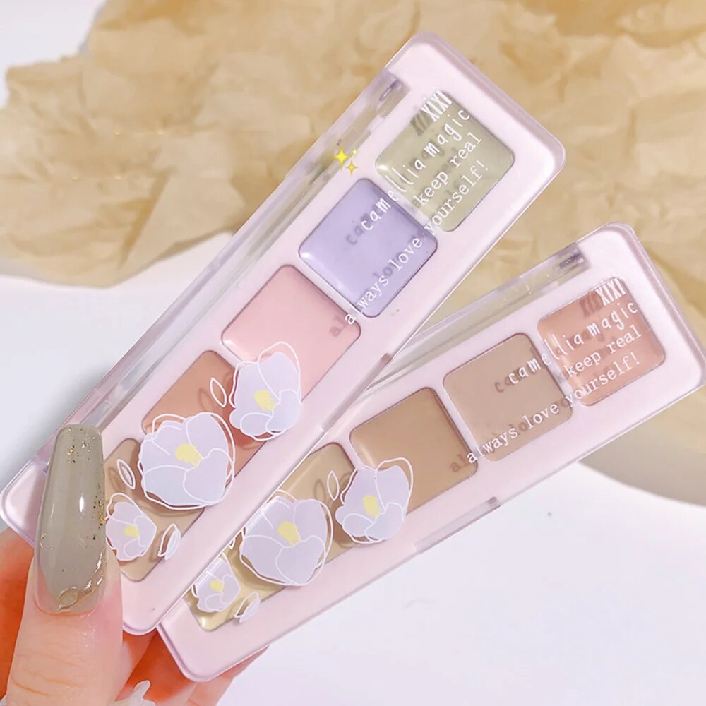 5 Colors Corrector Palette Color Correcting Concealer Palett Face Contouring Highlighter Conceals Dark Circles Blemishes