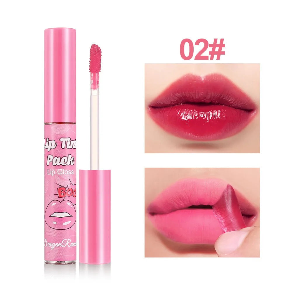 Peel-off Lip Glaze Waterproof Long Lasting Non-stick Cups Lipsticks Matte Sexy Red Tear-off Liquid Tattoo Lip Stain Cosmetics
