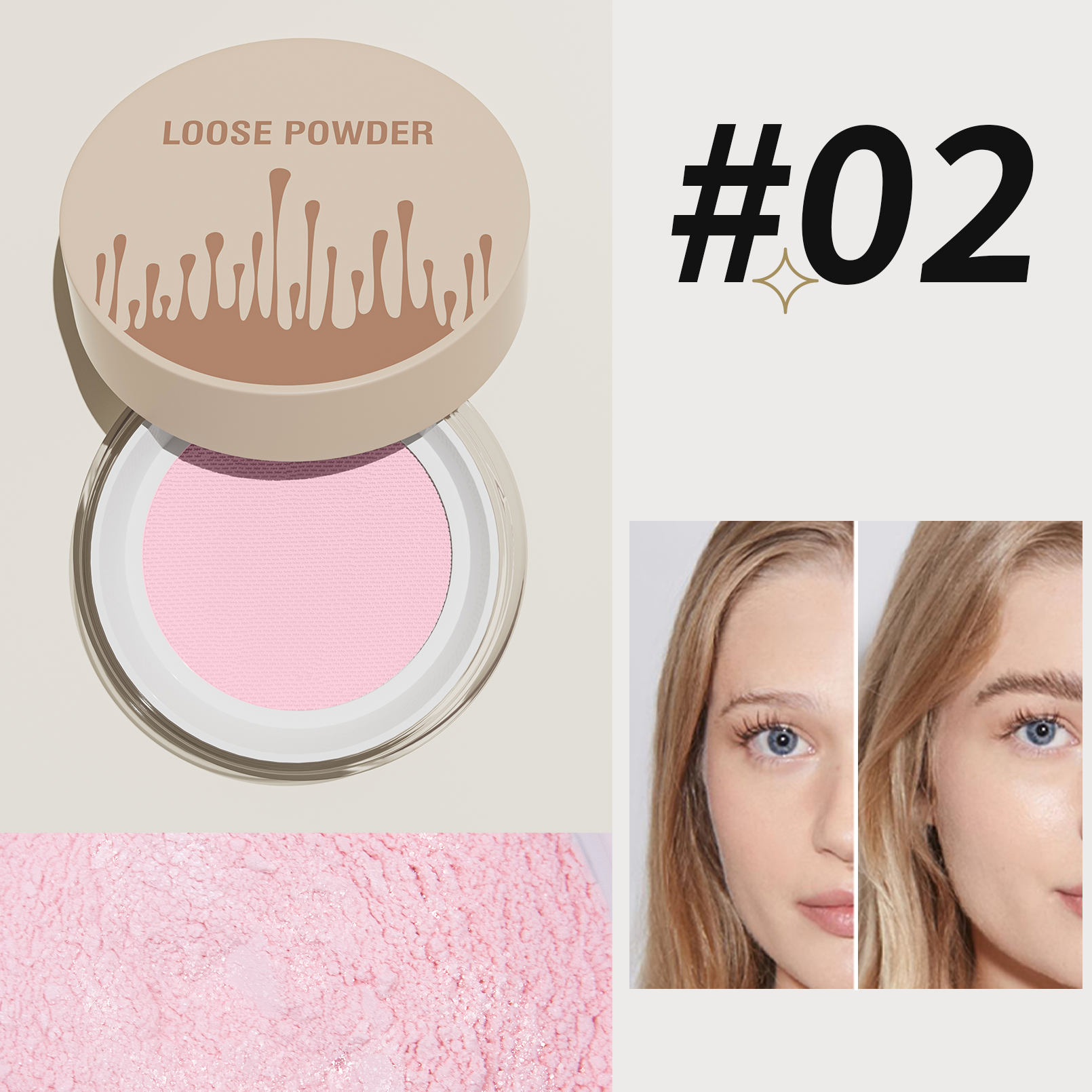 5 Colors Loose Powder Can Reduce Pores and Fine Lines, With a Long-lasting Matte Effect and Natural Facial Makeup Powder