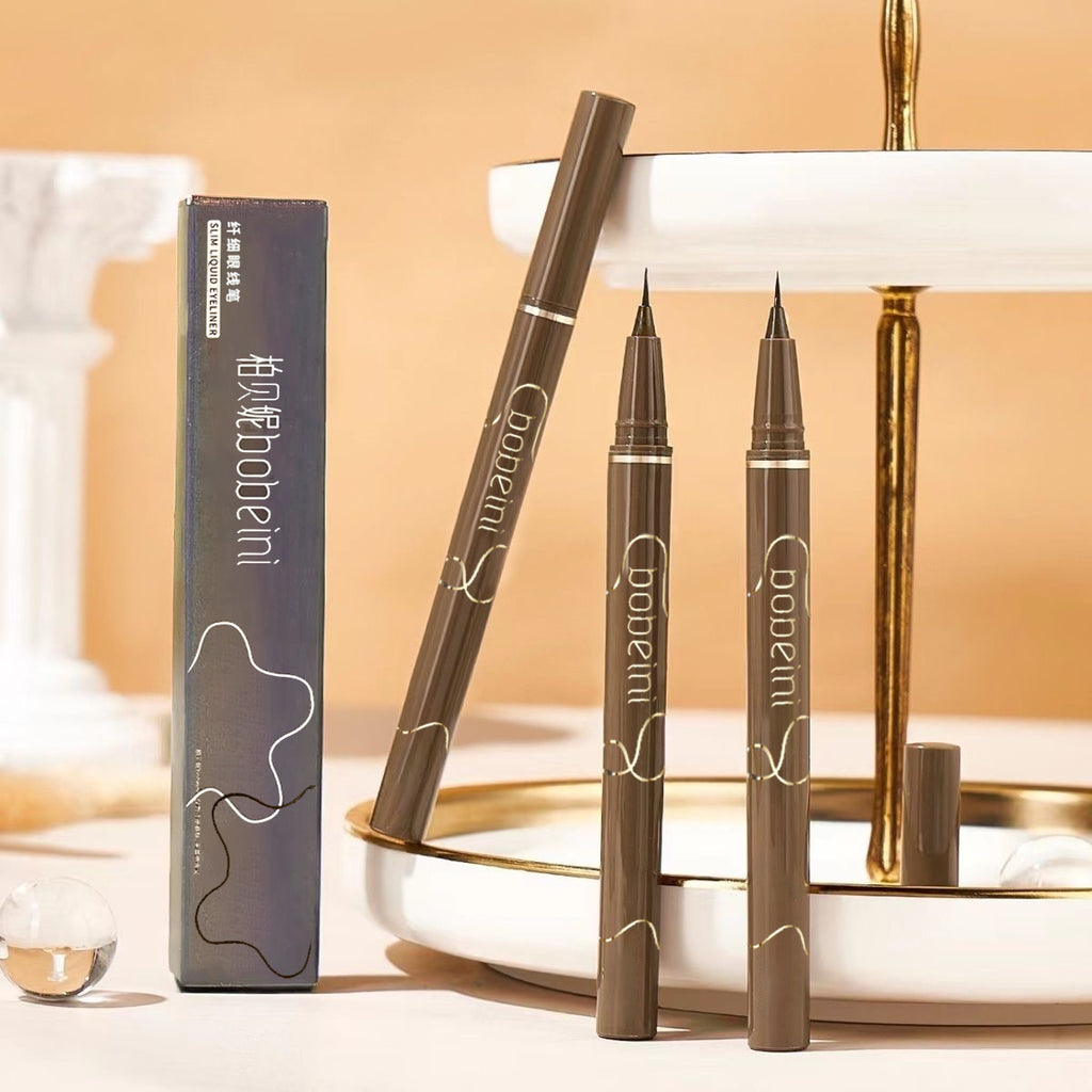Slim eyeliner is waterproof   sweat-proof   long-lasting and non-smudged Newbie brown eyeliner liquid pen