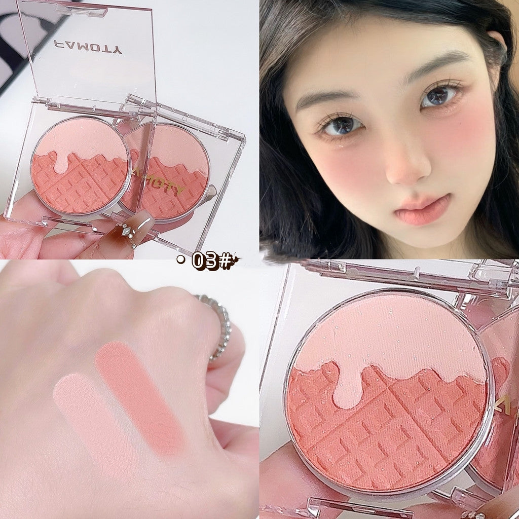Monochrome Blush Palette   Powder Palette Multi-Colored Blush Powder Blushing Rose Matte Bold  Lightweight   Blends Easily