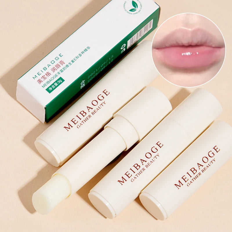 1pc Clear Colorless Lip Balm Moisturizing Lip Mask Crystal Lipstick Primer Nourishing Anti-cracking Makeup Lip Care Jelly Tinted