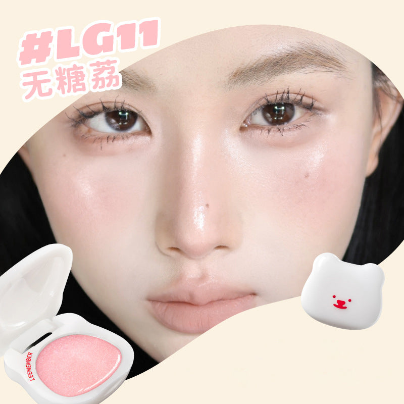 Hydrating Blush Multi-Use Balm Blush Monochrome Shimmer Little Bear Cute Cosmetics Lasting Watery Face Blusher Makeup