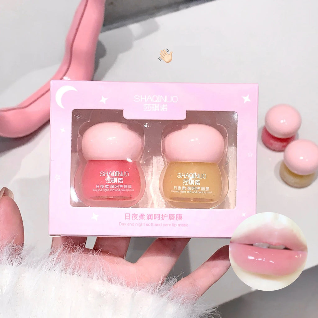 1/2Pc Lightweight Lip Mask Fruit Lip Balm Lasting Moisturizing Clear Lips Oil Non-sticky Lips Care Serum Primer Lip Gloss Makeup