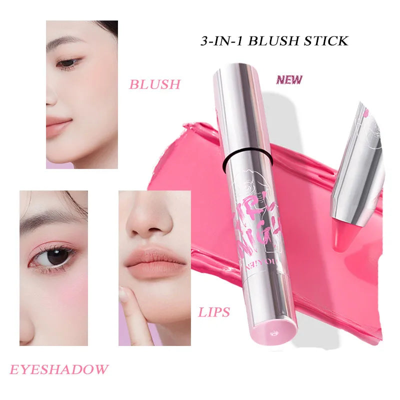 Blush Eyeshadow Stick Expansion Color Purple Cheek Eyes Base Contour Tint Makeup Pink Peach Rouge Pen Girl Cosmetic