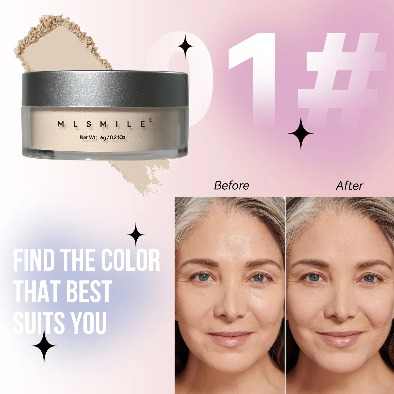 Matte Loose Powder Translucent Makeup Setting Powder Mineral Shrink Pores Waterproof Oil Control Finish Makeup Brighten Cosmetic