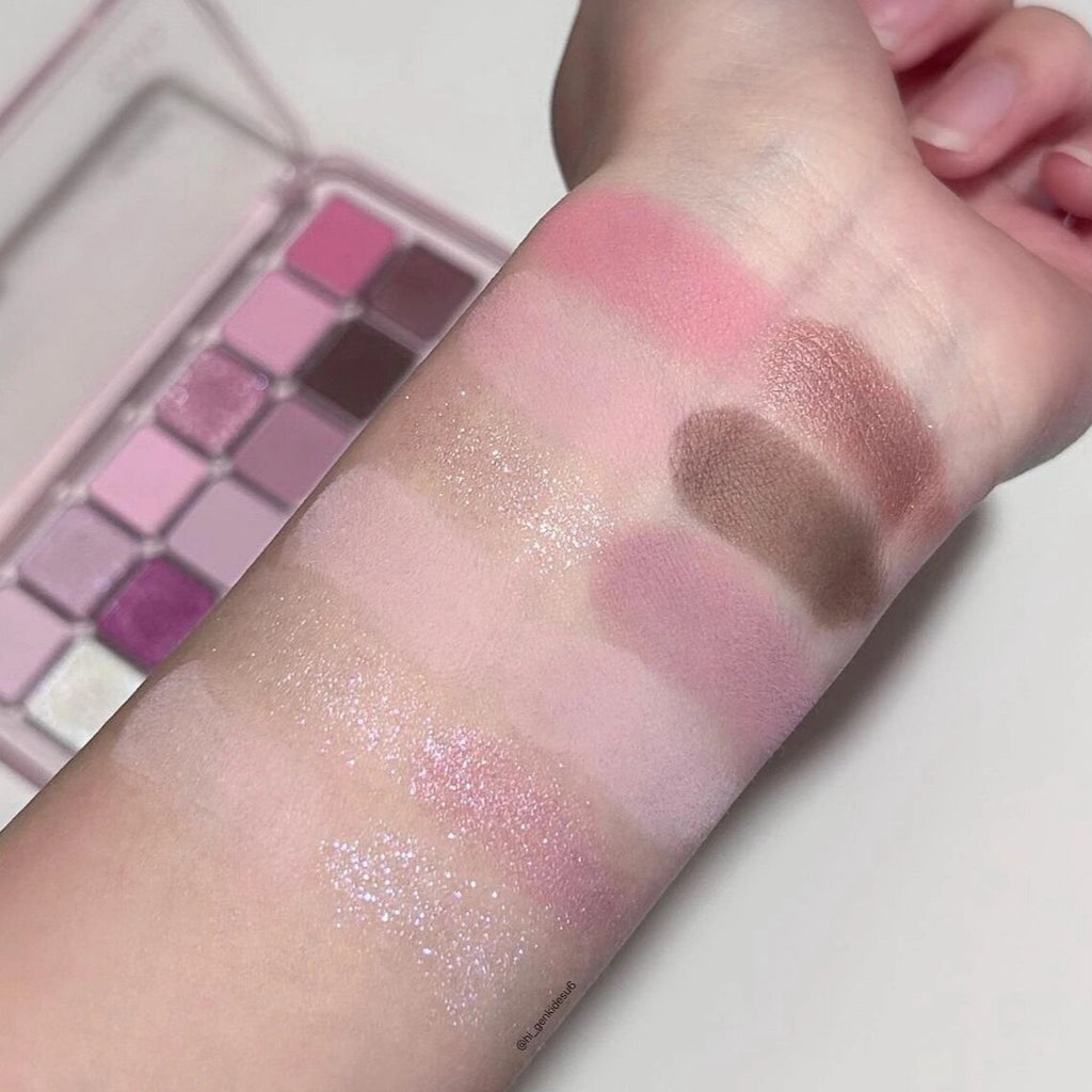 12 Colors Shimmer Matte Eyeshadow Palette Nude Rose Pink Glitter Pigment Eye Shadow Lasting Waterproof Make Up Palette Cosmetics