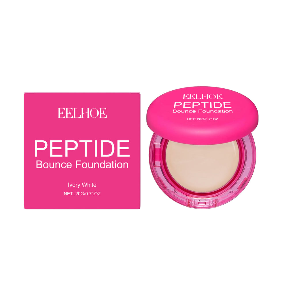 Peptide Bounce Balm Foundation Lasting Full Coverage Concealer Covers Spot Blemishes Brightening Oil Control Makeup Base Cream