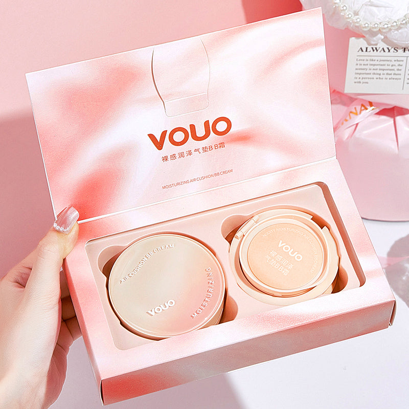 Concealing Cushion BB Cream — Non-Caking Long-Lasting  Hydrating Natural Finish with 2 Refills