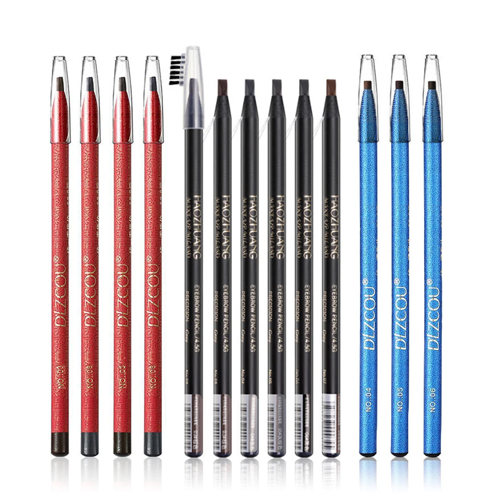 1PC Waterproof Eyebrow Pencil Tint Eyebrows Tattoo Makeup Cosmetics Eyebrow Pencil Microblading Waterproof Eye Brow Pencil