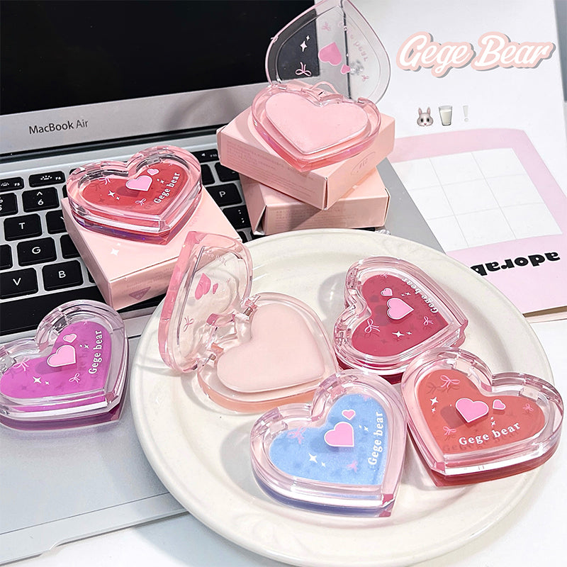 Wet High Gloss Cream Highlighter Palette Face Contour Brighten Jelly Love Blush Paste Illuminate Makeup Natural Watery Skin