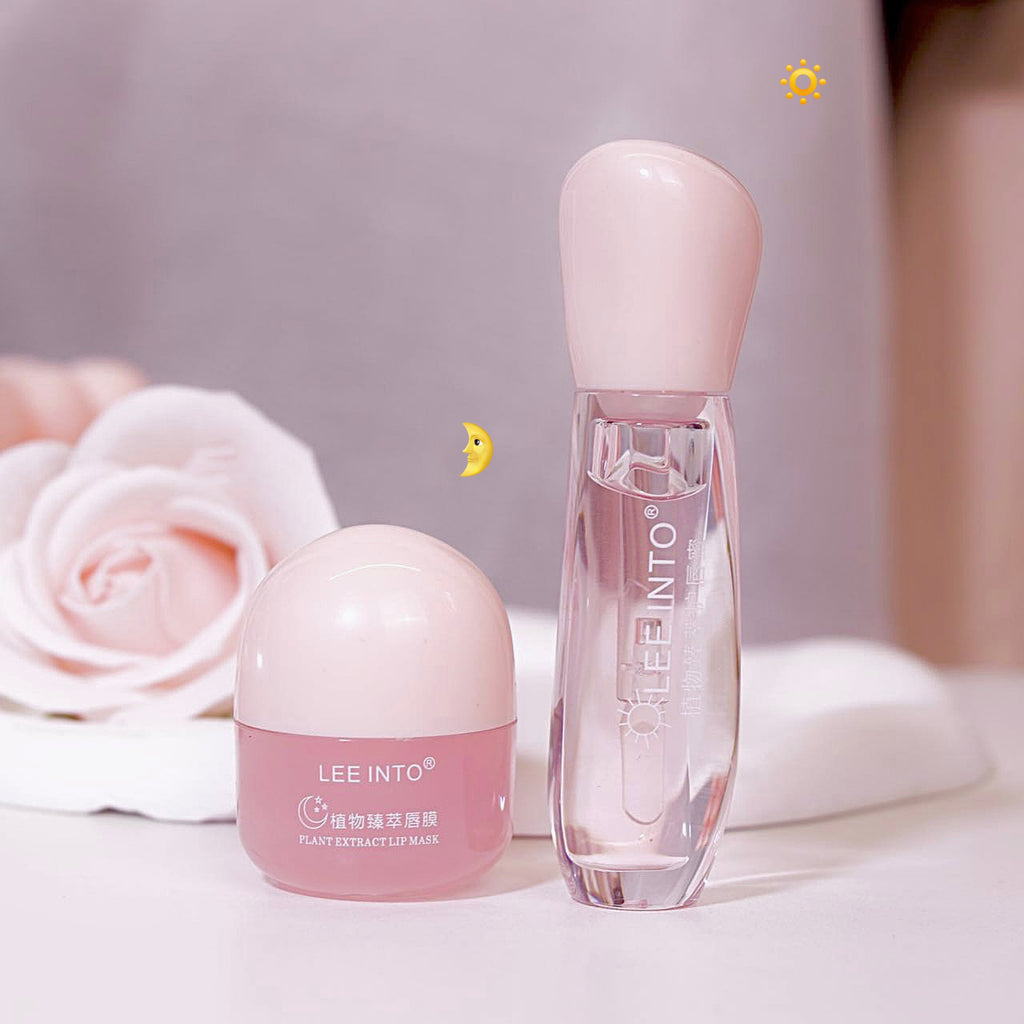 2Pcs/Box Lightweight Lip Mask Set Lip Balm Moisturizing Hydration Fade Lip Lines Lip Care Serum Primer Lip Oil Cosmetics Kit New