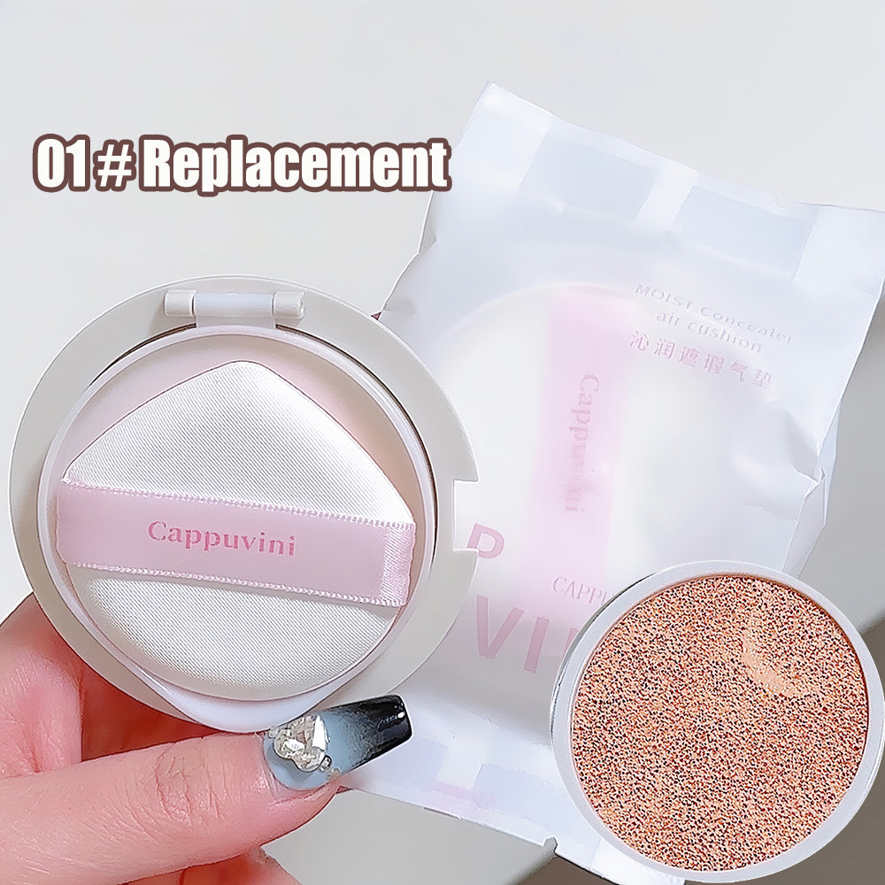 Air Cushion Foundation Full Coverage Waterproof Long-lasting Concealer 3 Colors Cushion Compact Face Makeup Base