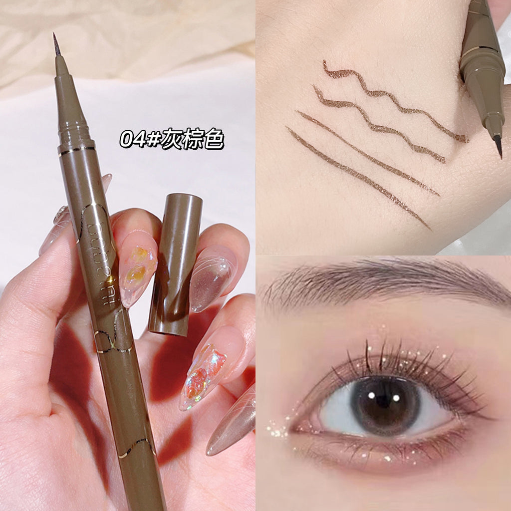 Slim eyeliner is waterproof   sweat-proof   long-lasting and non-smudged Newbie brown eyeliner liquid pen