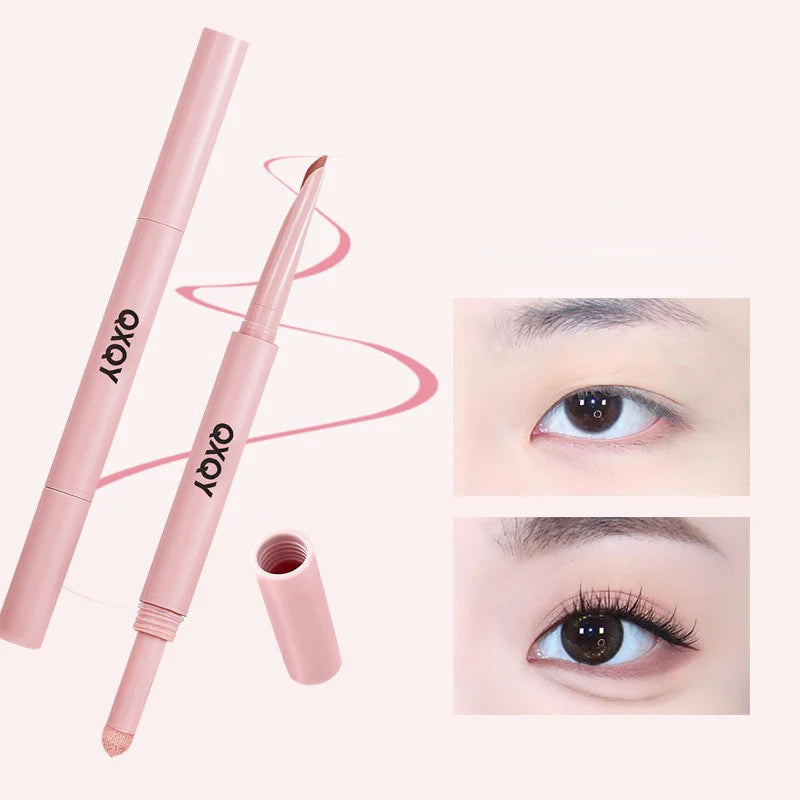 Double-end Lying Silkworm Eyeliner Pencil Diamond Glitter Matte Pink Eye Shadow Pen Brightening Cream Shadow Highligher Makeup