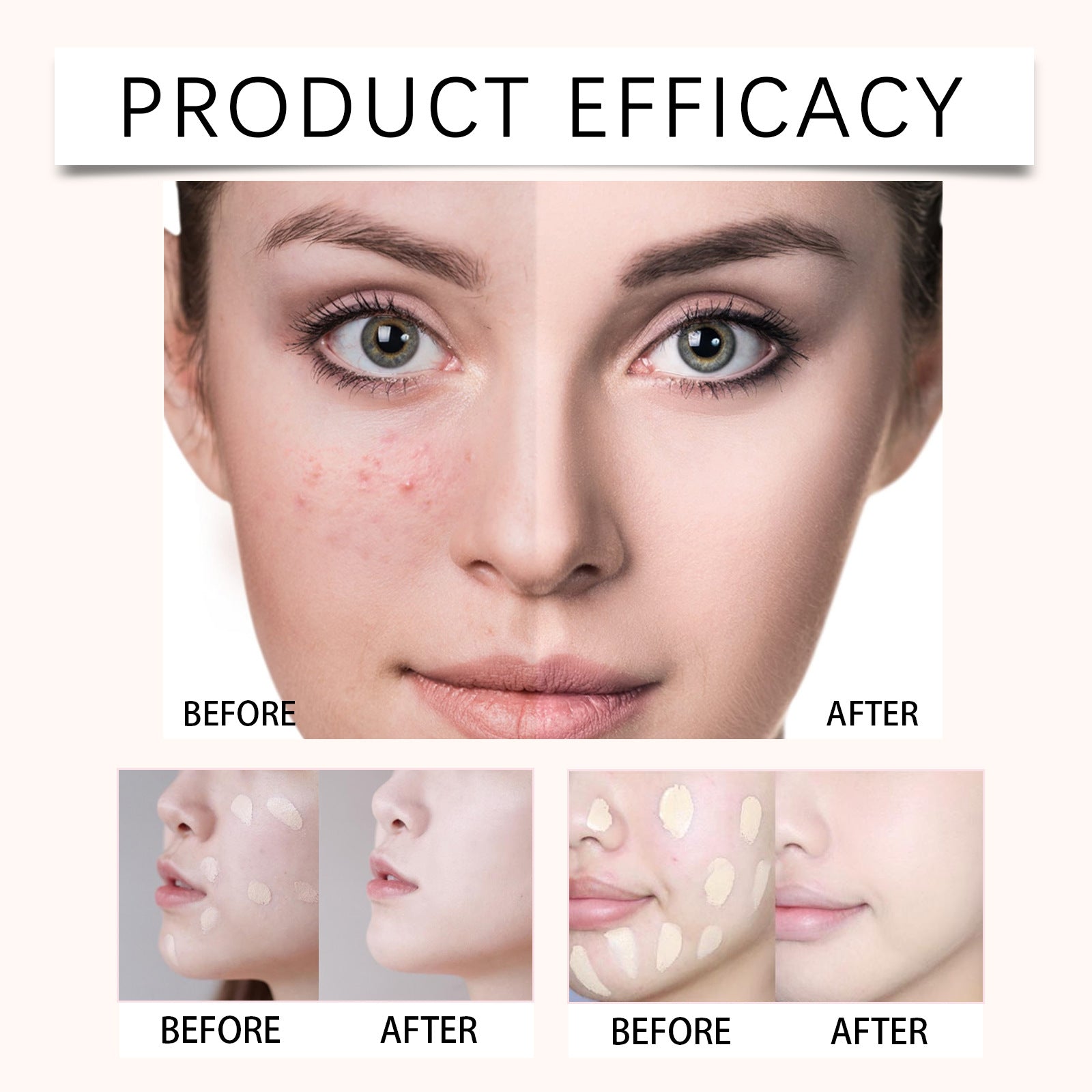 Face Foundation Cream Oil-Control Matte  Waterproof Lasting Concealer Liquid Full Coverage Matte Professional Makeup