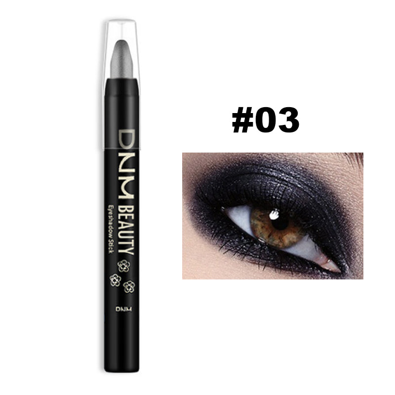 16 Colors Pearlescent Eyeshadow Sticks High Pigmented Eyeshadow Pencil Glitter Waterproof Long-Lasting Eye Makeup Non-Smudged