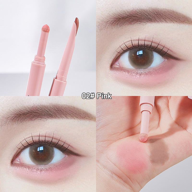Double-end Lying Silkworm Eyeliner Pencil Diamond Glitter Matte Pink Eye Shadow Pen Brightening Cream Shadow Highligher Makeup