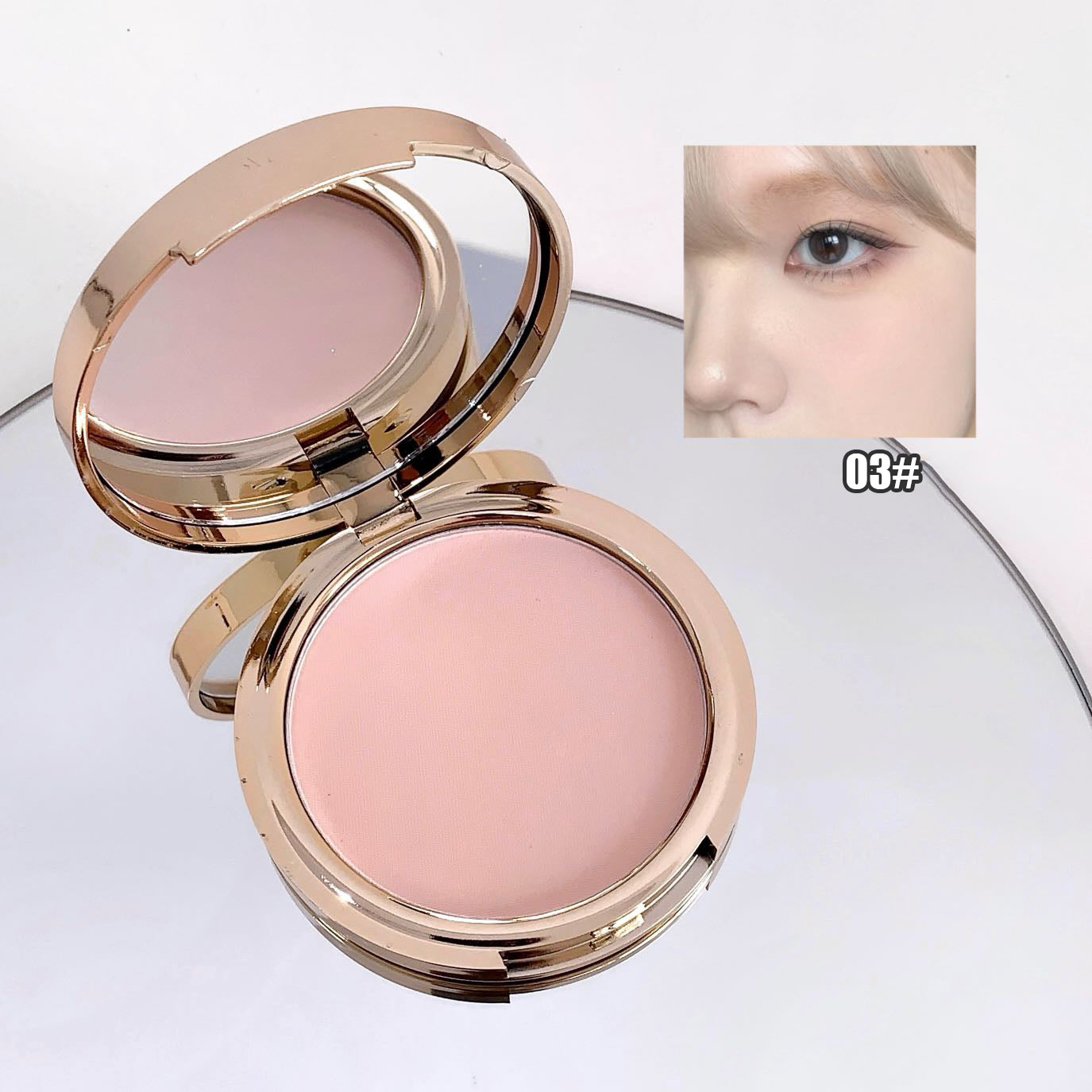 Pressed Powder Waterproof Transparent White Brighten Oil Control Concealer Natural Face Makeup Matte Setting Powder Cosmetics