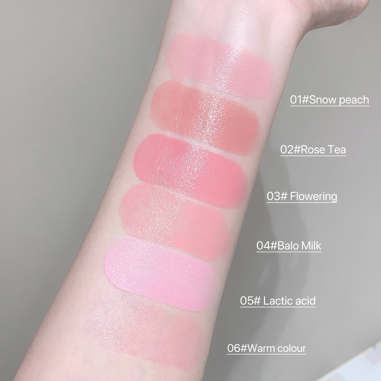 Cream Blush Stick - Watery Glow Long-Lasting Natural Tint Korean-Style Cheek Makeup for Fresh Look