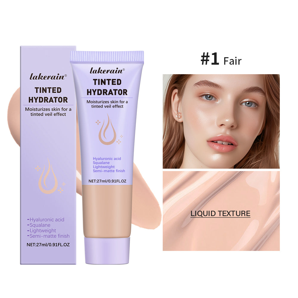 High Coverage Foundation Tinted Hydrator Matte Finish Light Oil-Free Moisturizing Makeup Hyaluronic Acid Sheer