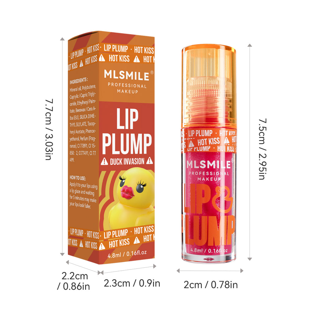 Duck Lip Plump Lip Oil Moisturizing Lip Gloss Mirror Water nature long-lasting Gloss Gloss Pearl Lip Glaze Set