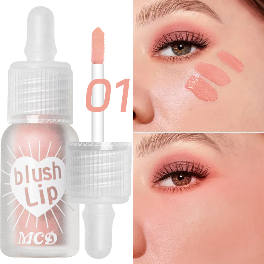 Matte Liquid Blush Velvet Blusher Orange Peach Face Pigment Lasting Beauty Brightening Natural Cheek Tint Cream Blush Makeup