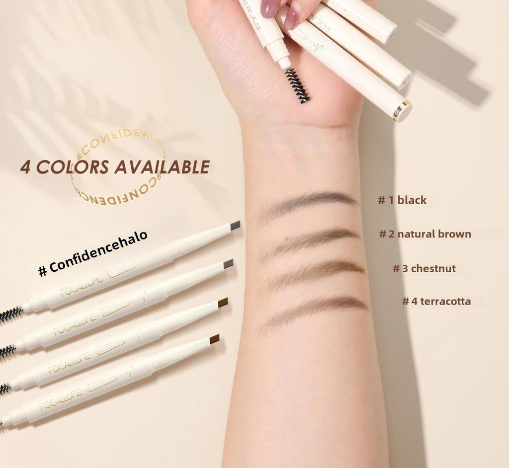 Eyebrow Pen Super Waterproof Long-lasting Natural Eye Brow Makeup Black Brown Eyebrow Sliding Tattoo Pencil