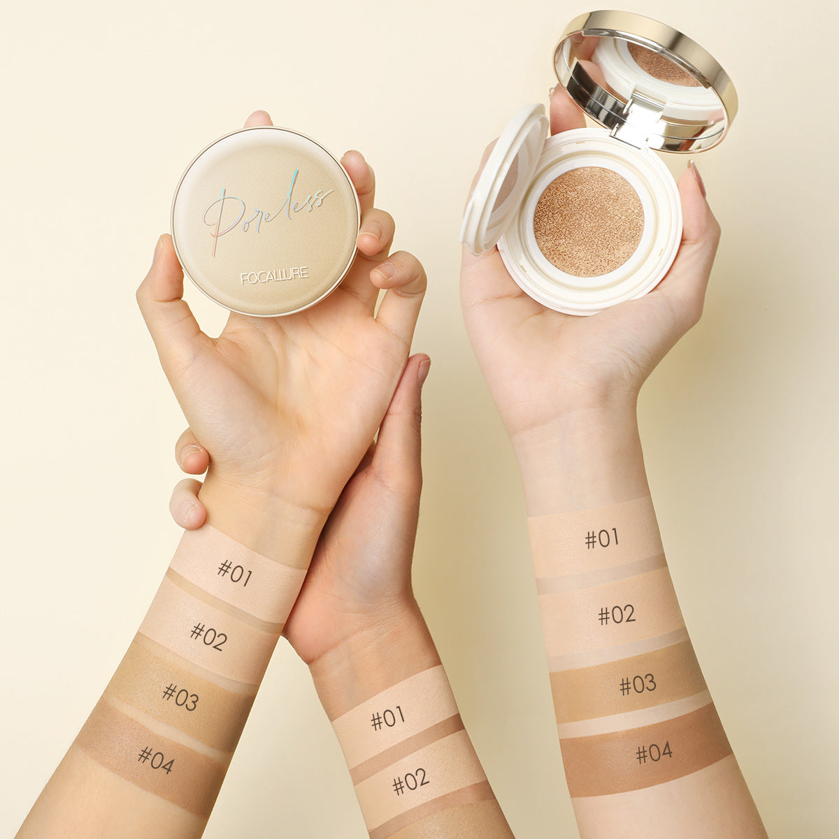 Foundation Air Cushion Waterproof Matte Base Poreless Full Coverage Face Cream Smooth Foundation Cosmetics