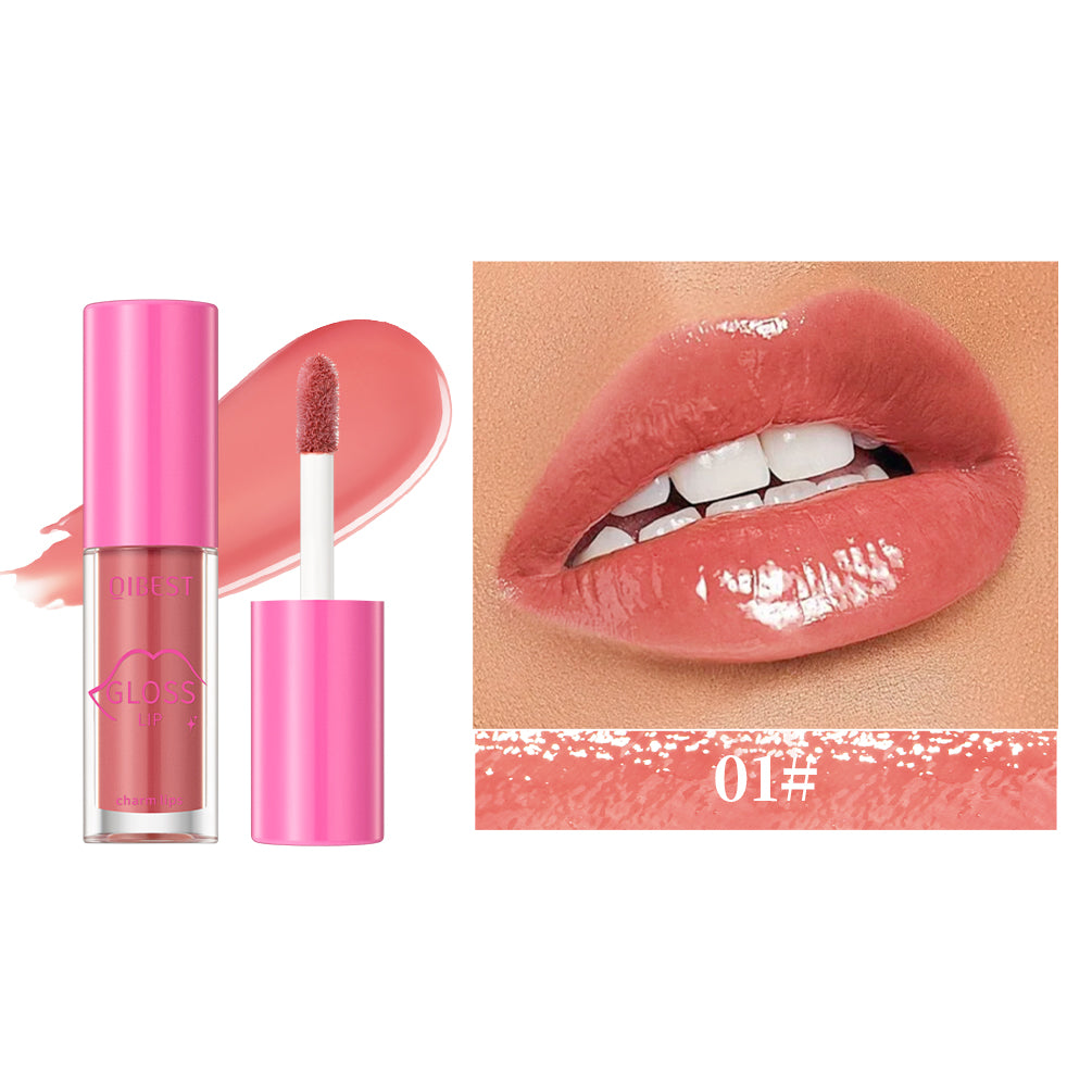 Mirror Lip Gloss Liquid Lipstick Watery Clear Lip Glaze Moisturizing Lasting Lip Glaze Non-Sticky Plump Lip Tint Makeup