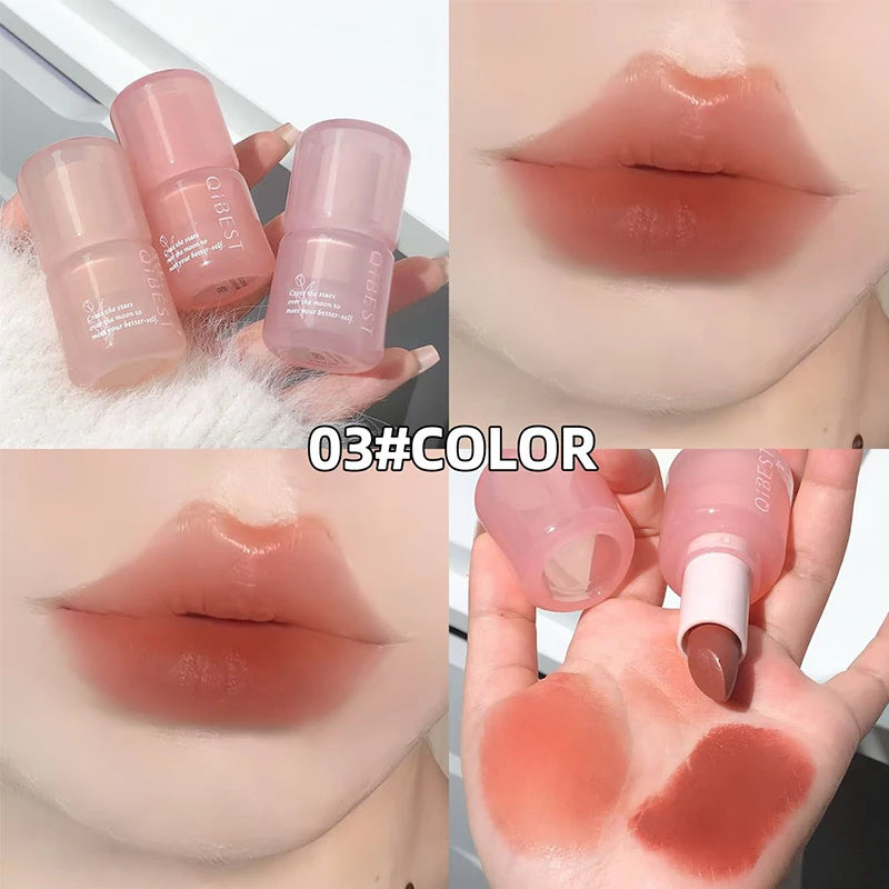 Waterproof Lipstick Red Nude Lip Stain Moisturizing Natural Lipstick Highly Pigmented Lip Tint Long-lasting Makeup Gift