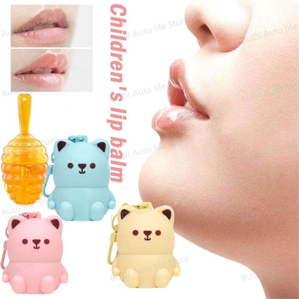 Children's Lipstick Honney Lip Oil Cute Pet Lip Balm Moisturizing Anti Cracking Primer Repairing Children Pure Removes Dead Skin
