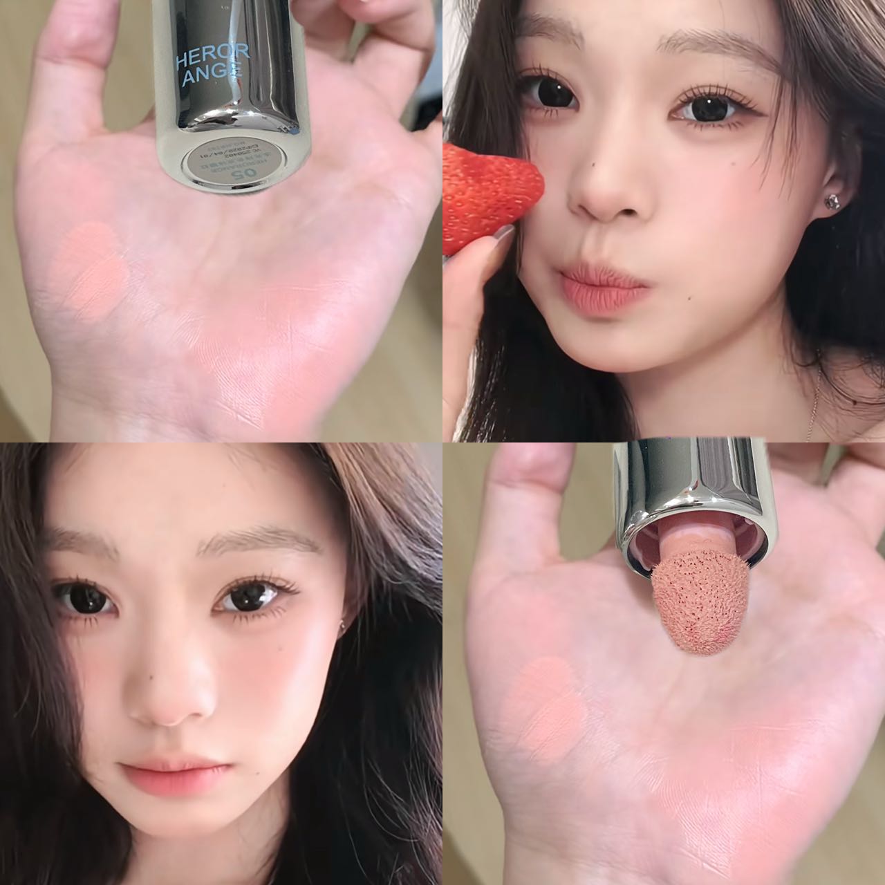 Low Saturation Matte Liquid Blush Water Light Cheek Cream Smooth Blush Big Sponge Brush Head Easy To Apply Natural Rouge Makeup