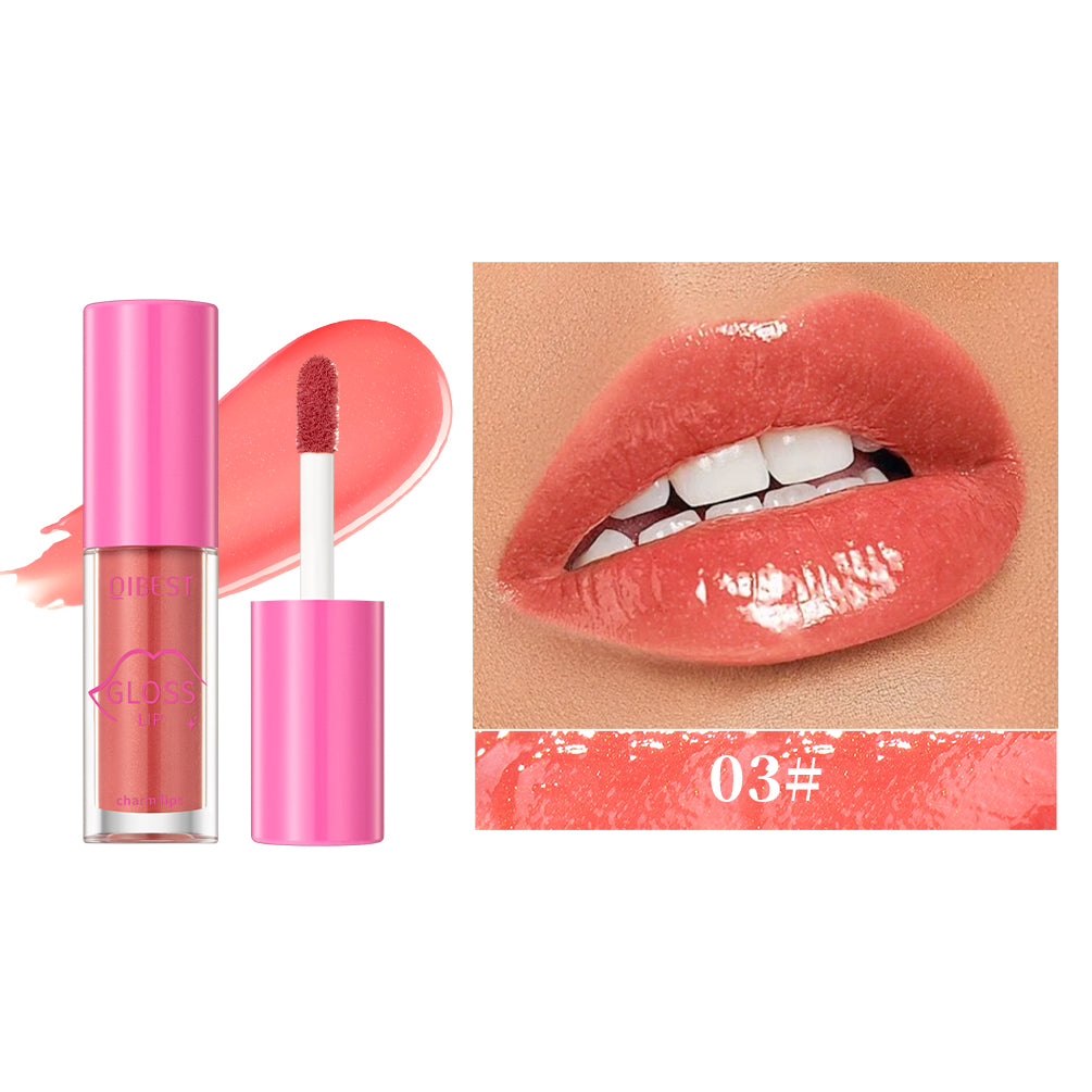 Mirror Lip Gloss Liquid Lipstick Watery Clear Lip Glaze Moisturizing Lasting Lip Glaze Non-Sticky Plump Lip Tint Makeup