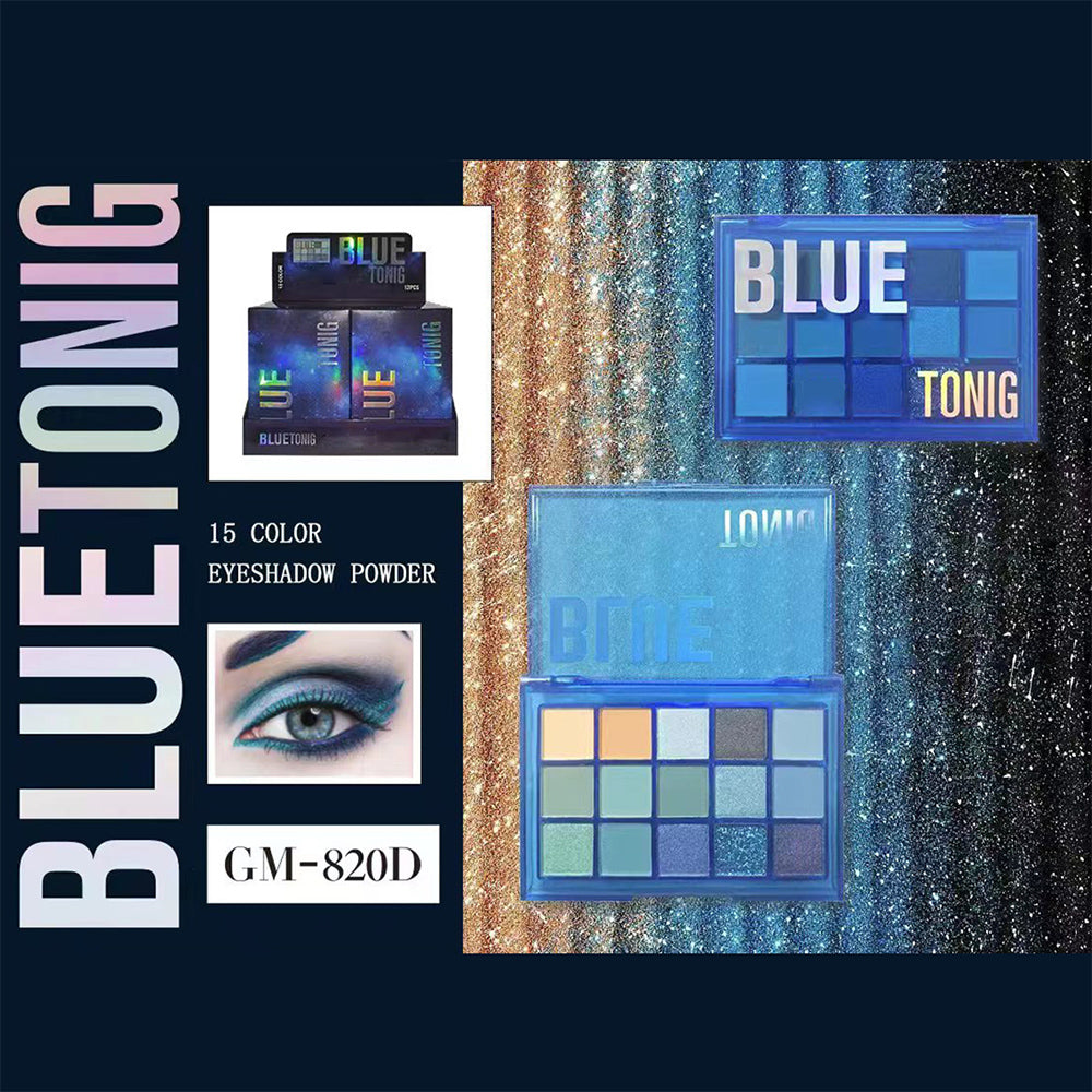 15 Colors Eyeshadow Palette Set Colorful Neon Rainbow Makeup Eyeshadow Palette Vibrant Shimmer Matte Pigmented Blendable Make Up