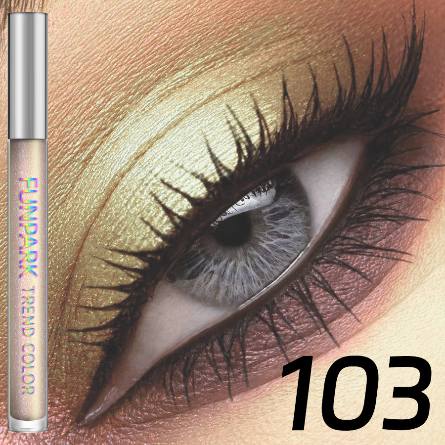 Colorful Liquid Eyeshadow Pink Green Black Diamond Shiny Eye Liner Pen Giltter Eyeshadow Palette Makeup Long Lasting