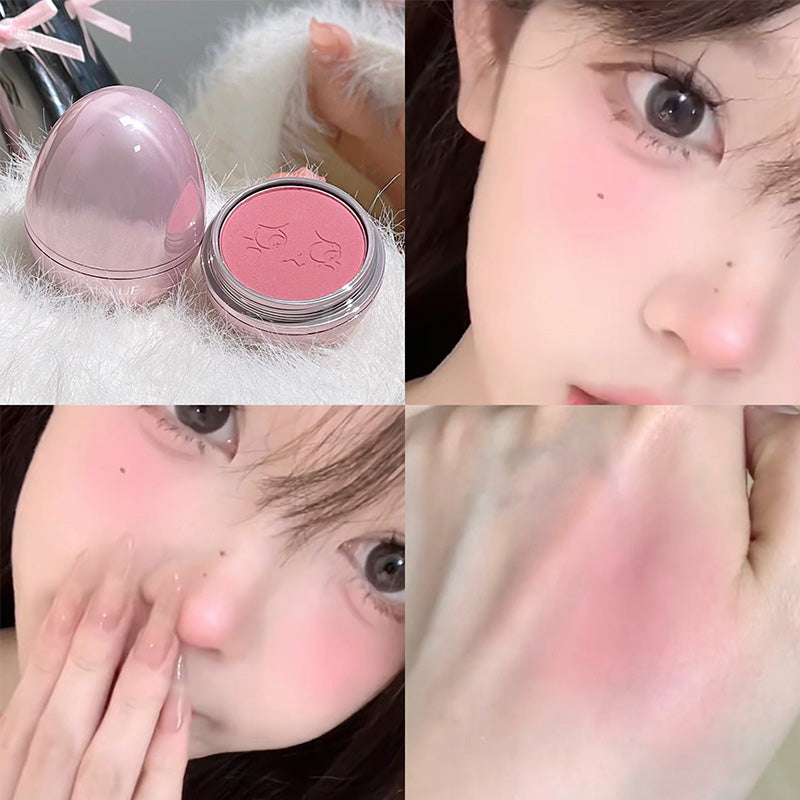 No-Mischief Blush - Multi-functional Solid Makeup Egg for Low-Saturation Gray-Pink Tint with Flawless Finish