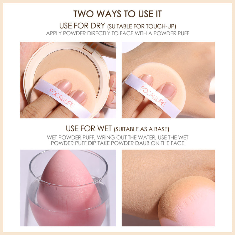 Makeup Setting Powder Oil-control Face Matte Pressed Powder Waterproof Concealer Cosmetics Compact Powder