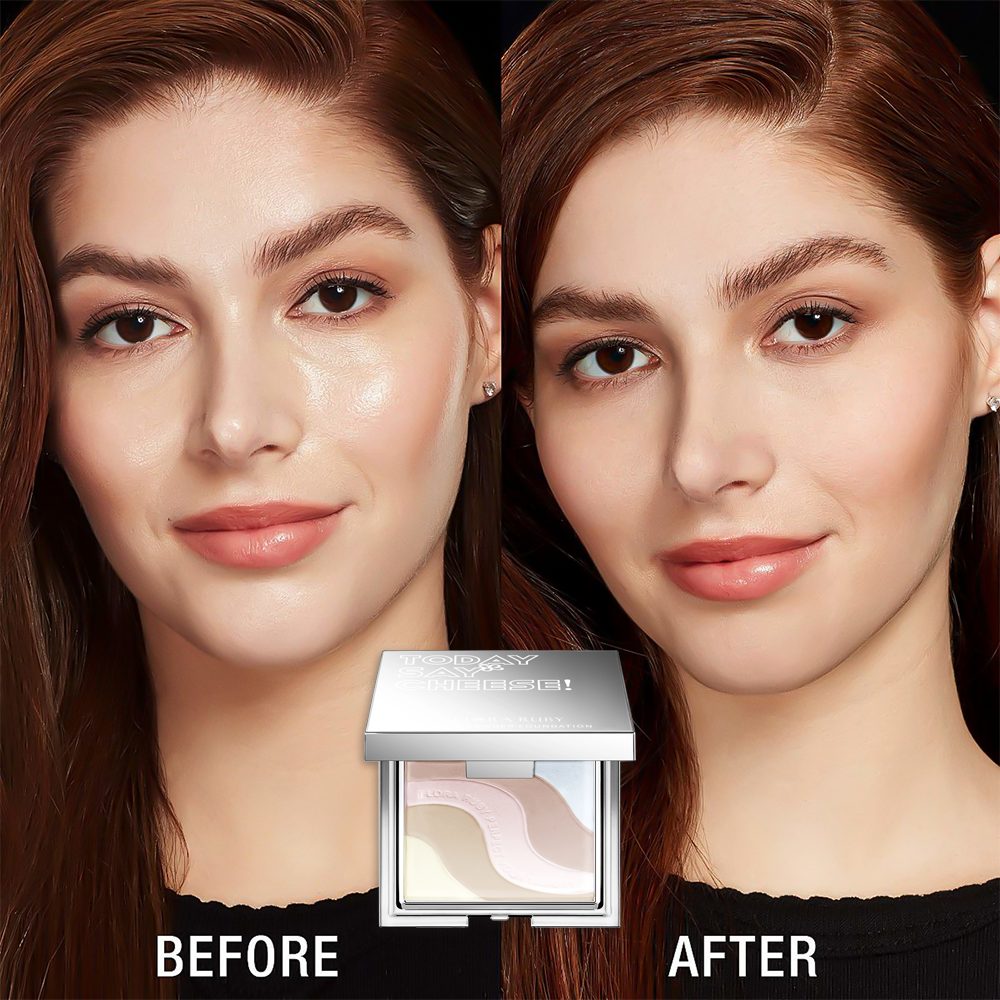 Setting Powder Makeup Finishing Powder Palette Multi-Colored Makeup Concealer Powder Waterproof Oil-Control Face Powder