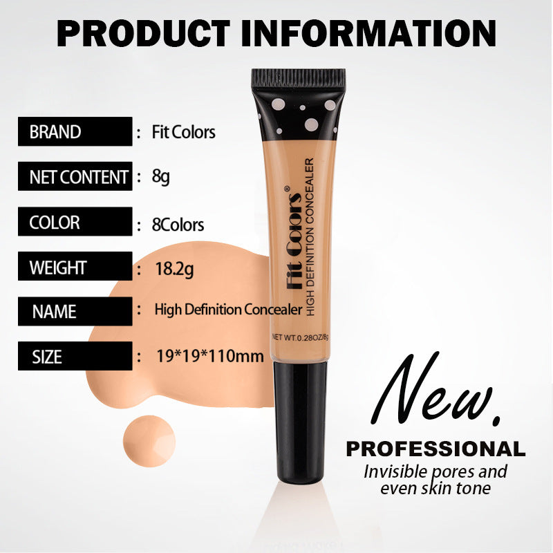 Concealer with a Flexible Concealer Moisturizing Liquid Foundation to cover dark circles and acne spots