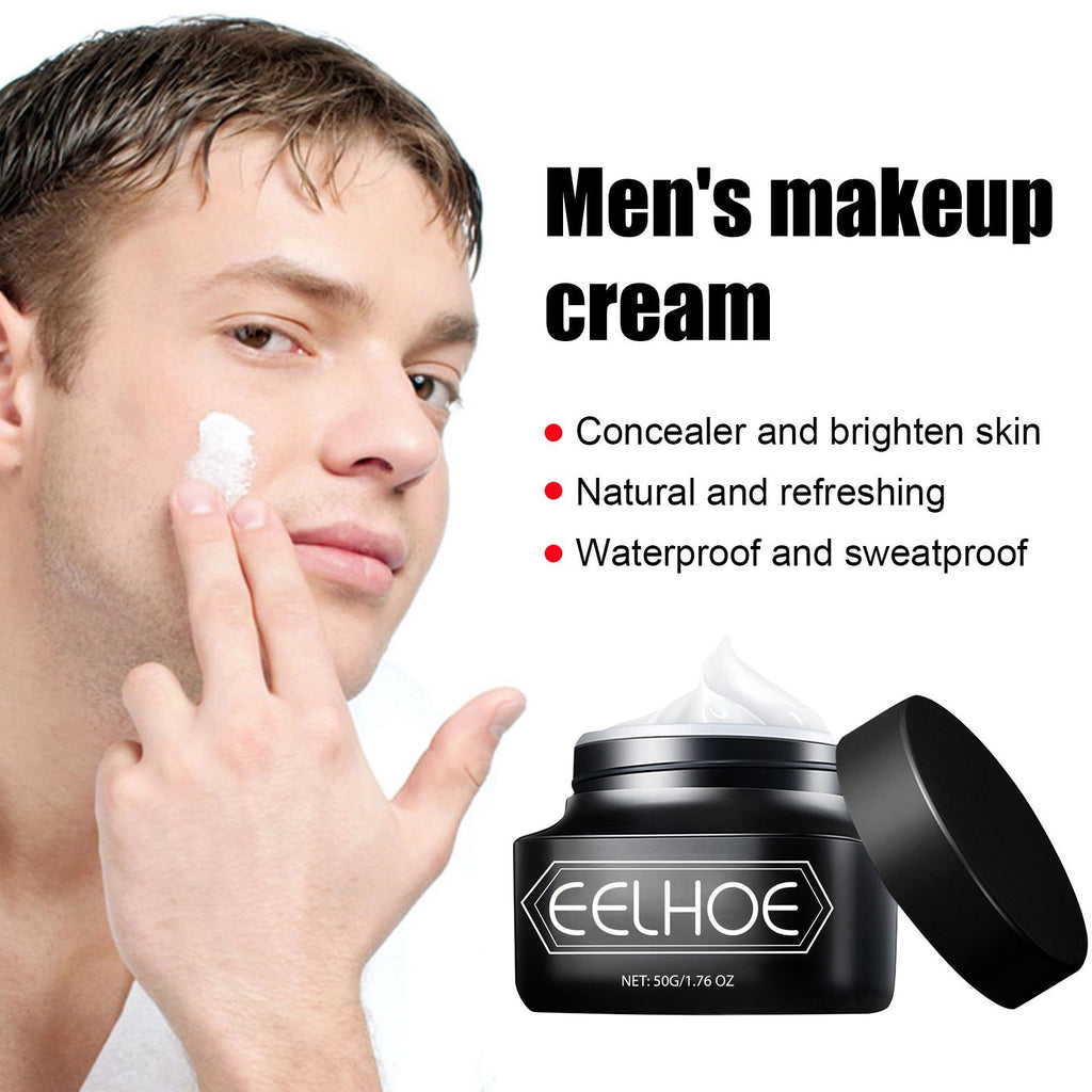 BB Cream Men Face Concealer Oil Control Waterproof Long Lasting Cover Flaws Makeup Nourishing Brightening Man Facial BB Cream
