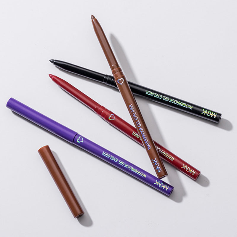 Waterproof Eyeliner Pen White Black Brown Long Lasting Quick-drying Pencil Not Blooming Liquid Eyeliner Gel Eyes Makeup Cosmetic