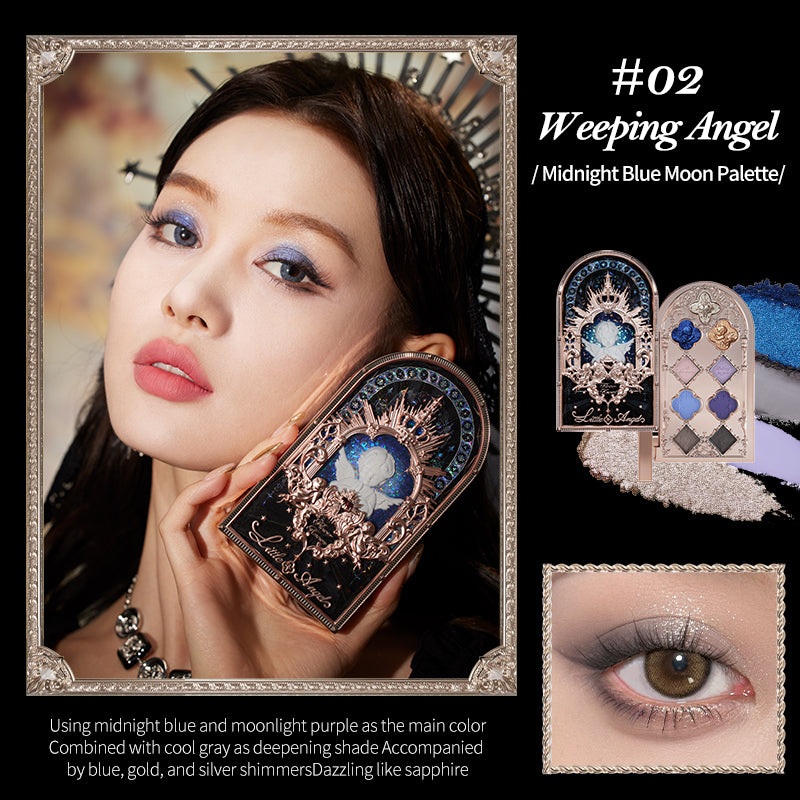 Flower Knows Little Angel Collection Nine-Color Eyeshadow Palette Delicate Matte Glow Shimmer