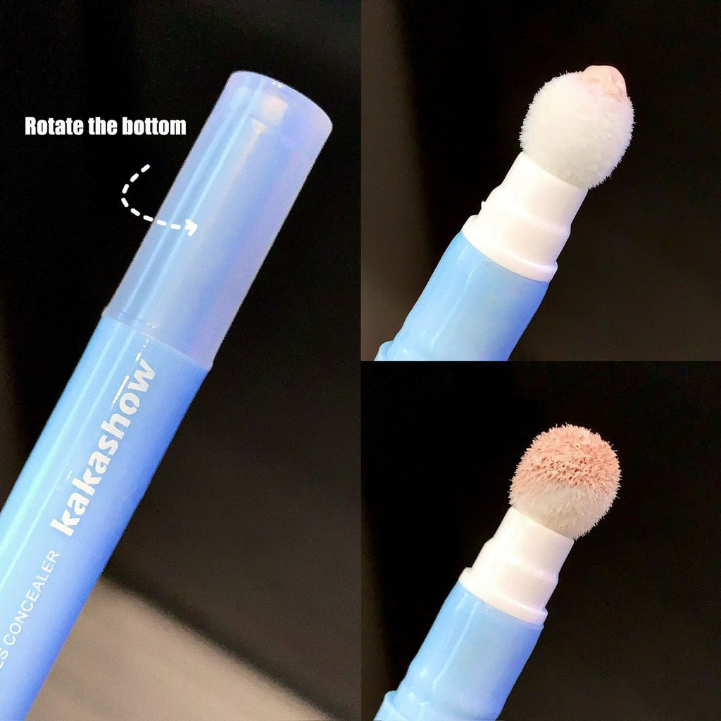 Stick Facial Concealer Liquid Cover Dark Circles Freckles Acne Long Lasting Foundation Makeup Rotating Sponge Tip Applicator