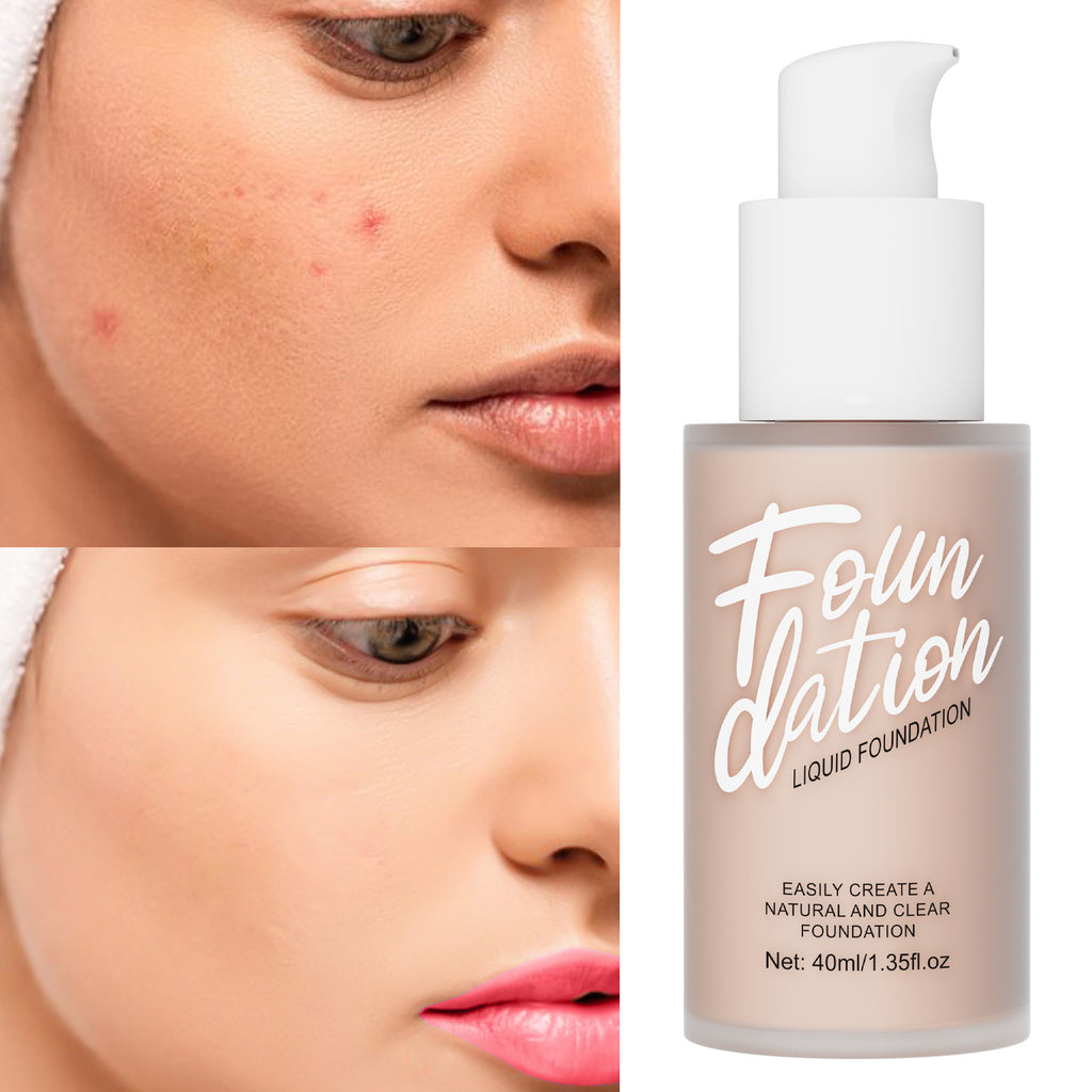 Waterproof Matte Liquid Foundation Makeup Cream Cover Dark Circle Corrector Concealer Whitening Face Foundation Cosmetics