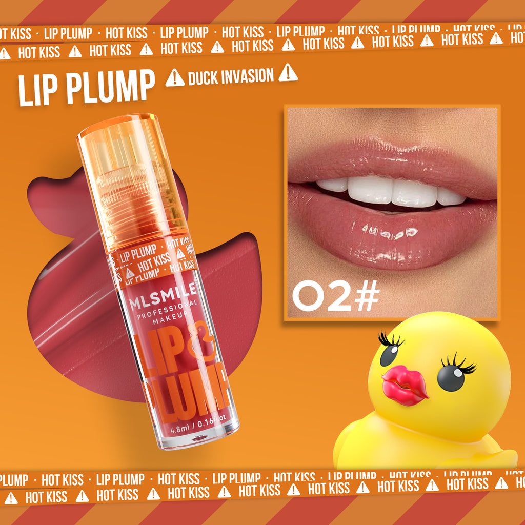 Duck Lip Plump Lip Oil Moisturizing Lip Gloss Mirror Water nature long-lasting Gloss Gloss Pearl Lip Glaze Set