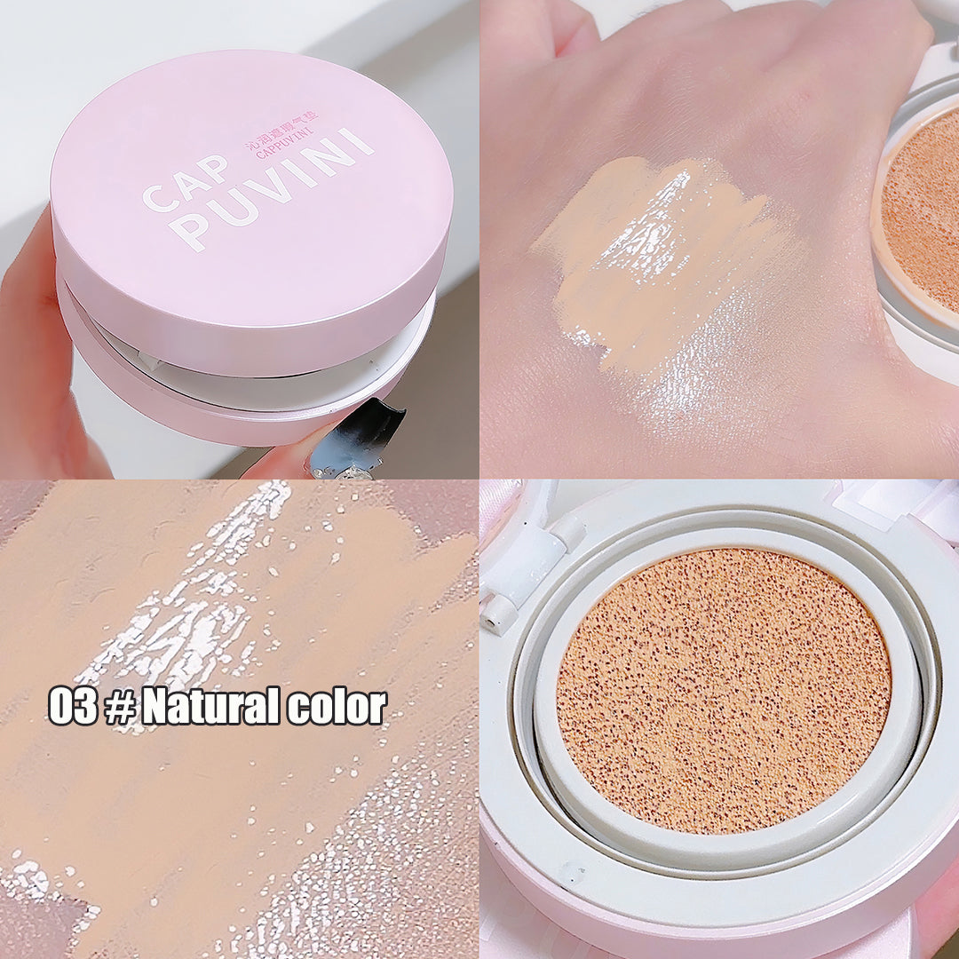 Air Cushion Foundation Full Coverage Waterproof Long-lasting Concealer 3 Colors Cushion Compact Face Makeup Base