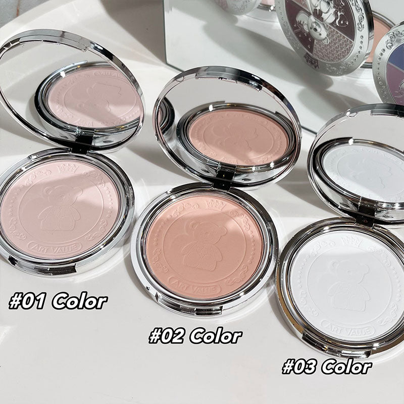 Soft Focus Pressed Powder Matte Natural Makeup Setting Makeup Brightening Makeup Loose Powder