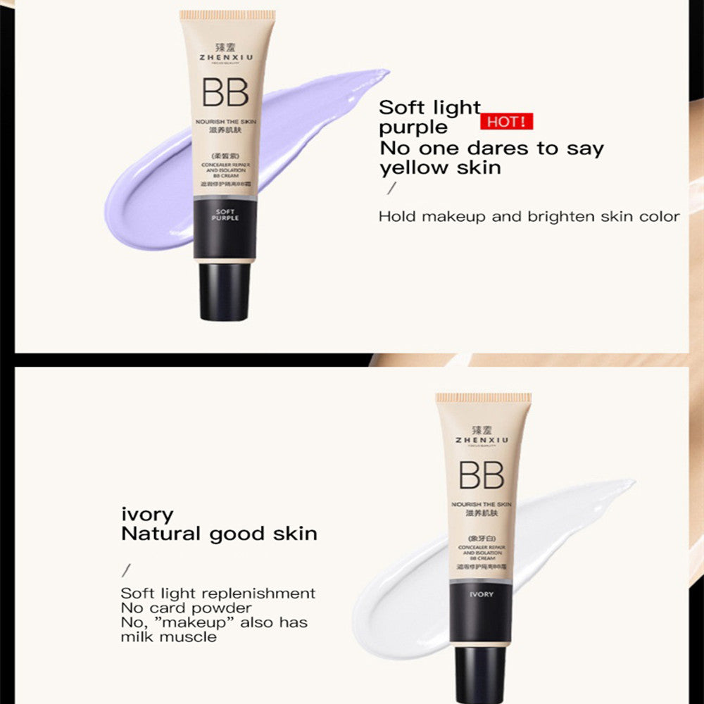 BB Cream Face Full Concealer Brighten Makeup BaseLonglasting Liquid Foundation Cream for Waterproof Face High Coverage