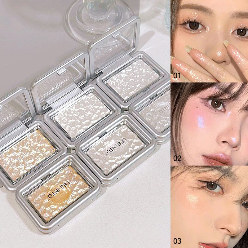 Dreamy Highlighting Powder  3D Effect for a Natural   All-Over Glow - Multi-Purpose Compact Powder for Blush   Contour